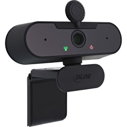 55364C - InLine® Webcam FullHD 1920x1080/30Hz avec autofocus, USB-C câble de raccordement