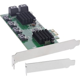 InLine? Schnittstellenkarte, 8x SATA 6Gb/s Controller, PCIe 2.0 (PCI-Express)
