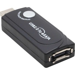 USB 2.0 à eSATA Adaptateur, InLine®, avec fonction sauvegarde