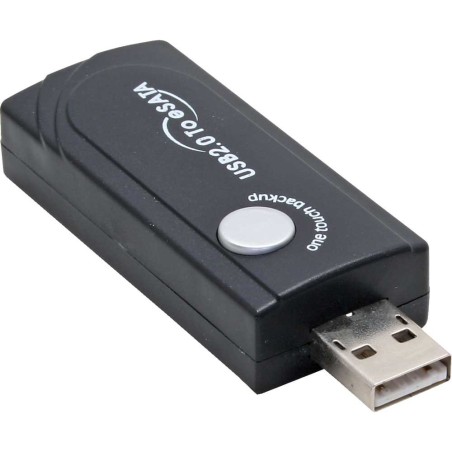 USB 2.0 à eSATA Adaptateur, InLine®, avec fonction sauvegarde