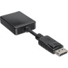 Adaptateur câble DisplayPort, InLine®, prise DisplayPort sur DVI-D 24+1 prise femelle noir, 0,15m