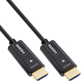 17580O - InLine? HDMI AOC Kabel, High Speed HDMI mit Ethernet 4K/60Hz Stecker/Stecker 80m