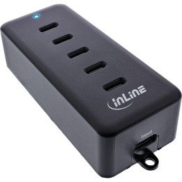31515D - InLine® 5 ports USB-C PowerHub, extension de chargeur, max.