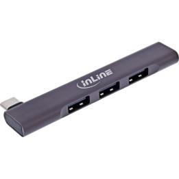 33203N - Hub USB-C InLine® Slim, 4 ports, USB 3.0  3x USB 2.0, design fin