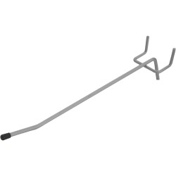 Crochet unitaire rond pour présentoir InLine®, longueur 20cm, argent clair