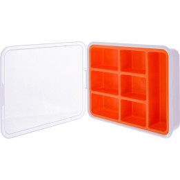 InLine? Kleinteilebox, 7 F?cher, Abmessungen: 180x140x40mm, orange