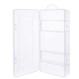 43009J - Boîte pour petites pièces InLine®, 5 compartiments, dimensions : 206x107x33mm, transparente