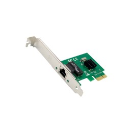 51125M - Carte réseau InLine® Gigabit, 1x RJ45 1Gb/s, PCIe x1, support de slot profil bas