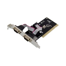 66636A - Carte d'interface InLine®, 2x série 9 broches, PCI