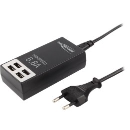31420B - InLine® Lightning USB Kabel, für iPad, iPhone, iPod, schwarz/Alu, 2m