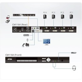 31705R - InLine® Micro-USB 2.0 Spiralkabel, USB-A Stecker an Micro-B Stecker, schwarz/Alu, flexibel, 0,5m