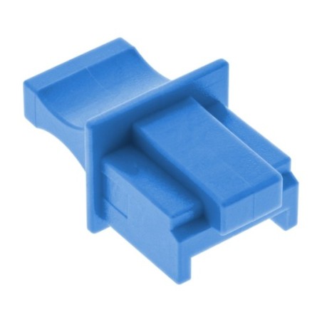 Protège-poussière, InLine®, pour RJ45 prise femelle, couleur: bleu 10/blister