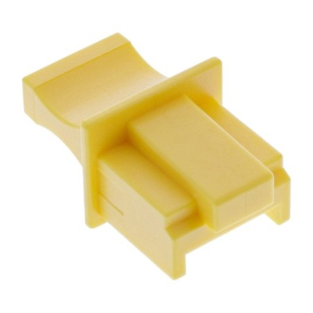 Protège-poussière, InLine®, pour RJ45 prise femelle, couleur: jaune 10/blister