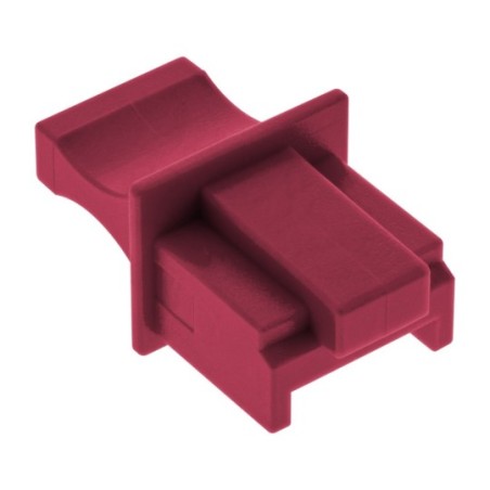 Protège-poussière, InLine®, pour RJ45 prise femelle, couleur: rouge 10/blister