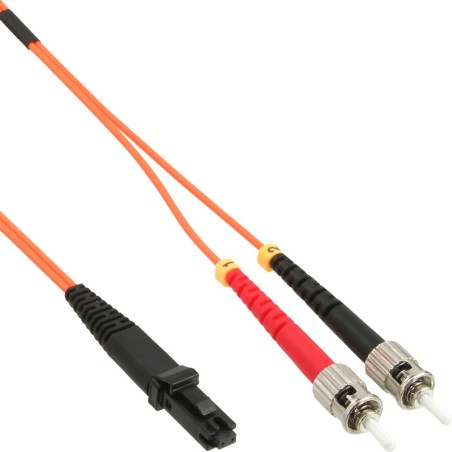 LWL câble duplex, InLine®, MTRJ/ST, 62,5/125µm, 1m