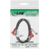 InLine? Cinch Kabel, 2x Cinch, Stecker / Stecker gewinkelt, 1,2m