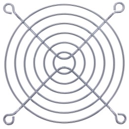 33379 - Grille de ventilateur InLine® en métal chromé, 92x92mm