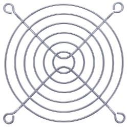 33379 - Grille de ventilateur InLine® en métal chromé, 92x92mm
