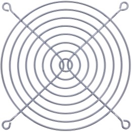 33370 - Grille de ventilateur InLine® en métal chromé, 120x120mm