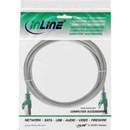 73503L - Câble patch InLine® Crossover, F/UTP, Cat.5e, gris, 3 m