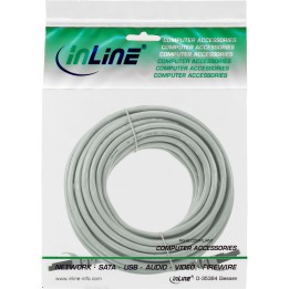 72520 - Câble patch InLine®, SF/UTP, Cat.5e, gris, 20 m