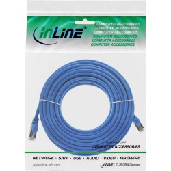 72500B - Câble patch InLine®, SF/UTP, Cat.5e, bleu, 10 m