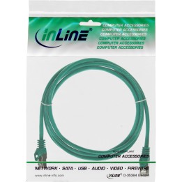 72502G - Câble patch InLine®, SF/UTP, Cat.5e, vert, 2 m