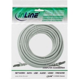 InLine? Patchkabel, F/UTP, Cat.5e, grau, 10m