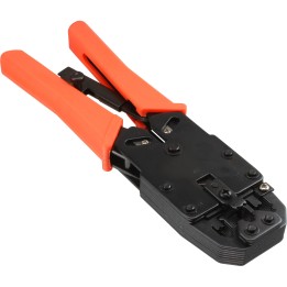 InLine? Modular Crimpzange, f?r RJ10,11,12,45 und DEC (DSL-Splitter) Stecker