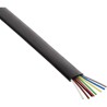 InLine? Modularkabel, 8adrig Flachband schwarz, 100m Ring