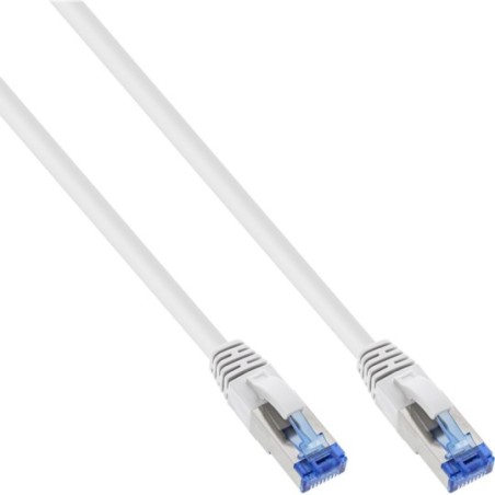 Câble patch Cat.6(A) S-STP/PIMF, InLine®, sans halogènes 500MHz, blanc, 0,5m