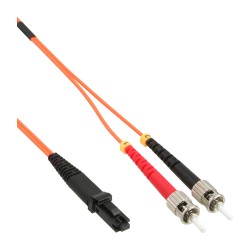 87352 - Câble duplex à fibre optique InLine®, MTRJ/ST, 50/125µm, OM2, 2m