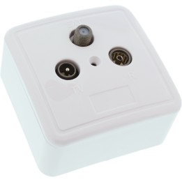 InLine? Antennensteckdose  SAT, geschirmt, AP/UP - Set
