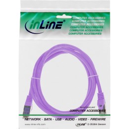 72502P - Câble patch InLine®, SF/UTP, Cat.5e, violet, 2 m