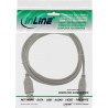 34505H - Câble InLine® USB 2.0, A vers B, beige, 0,5 m 34505H - Câble InLine® USB 2.0, A vers B, beige, 0,5 m