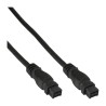 39902 - Câble InLine® FireWire, fiche / fiche IEEE1394 à 9 broches, noir, 1,8 m