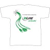 InLine® T-shirt, blanc/vert, taille S InLine® T-shirt, blanc/vert, taille S