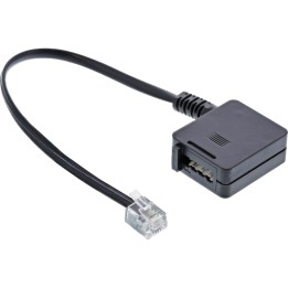 69945 - Câble adaptateur InLine® TAE, fiche RJ11 vers prise TAE-F, 0,2 m