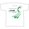 InLine® T-shirt, blanc/vert, taille S InLine® T-shirt, blanc/vert, taille S