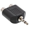 99302 - Adaptateur audio InLine®, fiche jack 3,5 mm vers 2 prises RCA, stéréo