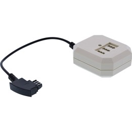 69905 - Adaptateur InLine® TAE, fiche TAE-F vers prise TAE NFN  RJ11 (6P4C), 0,2 m