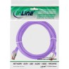 76402P - Câble patch InLine®, S/FTP (PiMf), Cat.6, 250 MHz, PVC, cuivre, violet, 2 m 76402P - Câble patch InLine®, S/FTP (PiMf), Cat.6, 250 MHz, PVC, cuivre, violet, 2 m