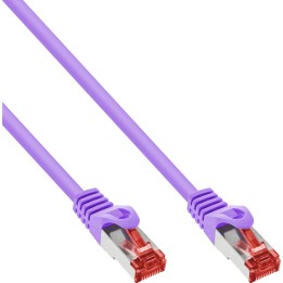 InLine? Patchkabel, S/FTP (PiMf), Cat.6, 250MHz, PVC, Kupfer, violett, 10m