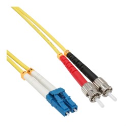 InLine? LWL Duplex Kabel, LC/ST, 9/125?m, OS2, 10m