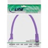 InLine? Patchkabel, SF/UTP, Cat.5e, violett, 0,3m