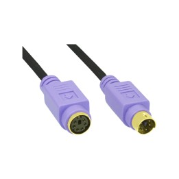 13342W - Rallonge InLine® PS/2, fiche / prise, PC99, fiche violette, PREMIUM, 2m