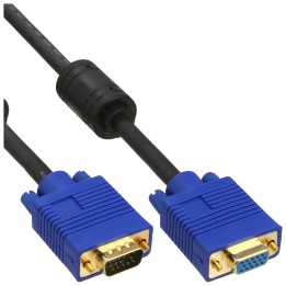 InLine? S-VGA Verl?ngerung Premium, 15pol HD Stecker / Buchse, schwarz, 5m