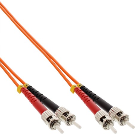 LWL câble duplex, InLine®, ST/ST 50/125µm, 20m