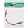InLine? Patchkabel, S/FTP (PiMf), Cat.6, 250MHz, PVC, Kupfer, rot, 0,25m