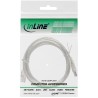 InLine? USB 2.0 Kabel, A an B, transparent, 5m